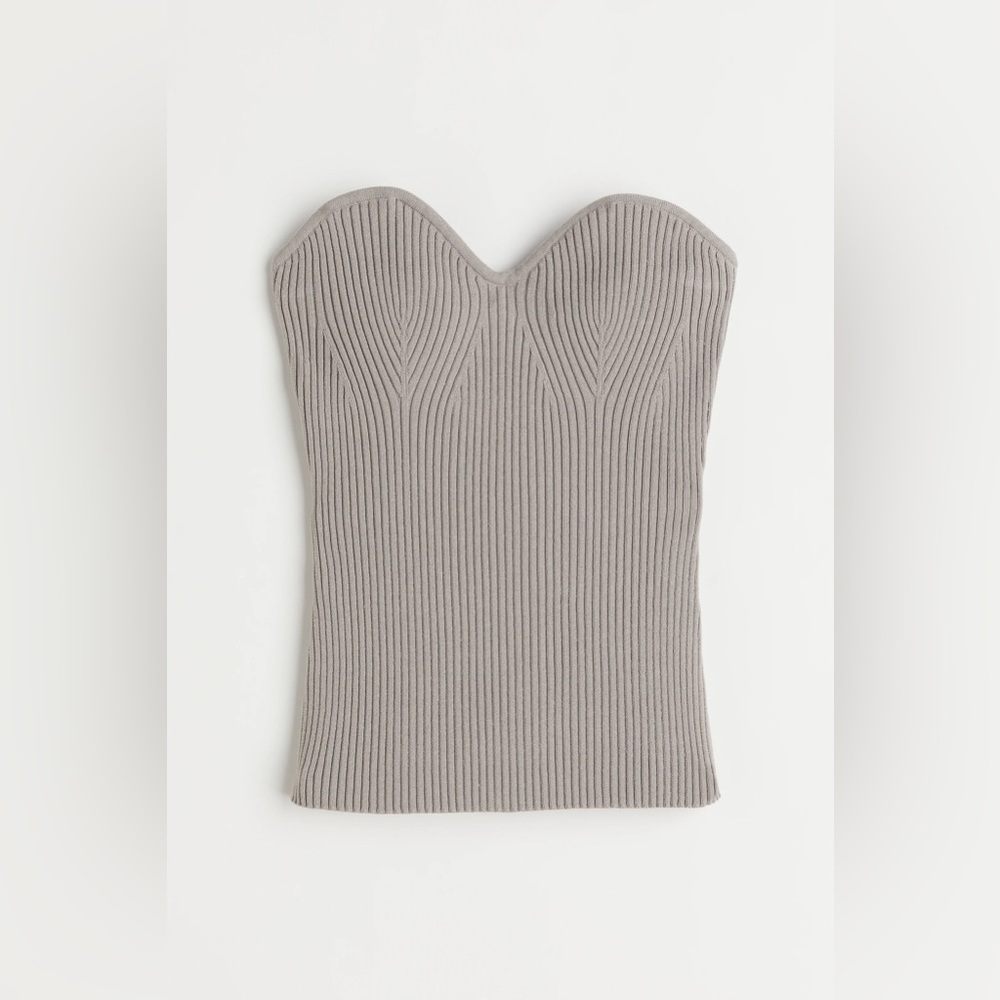 Ribbed tube top